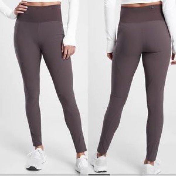 Athleta Pants - NWT ATHLETA Quest Hybrid Tights Shale Pockets